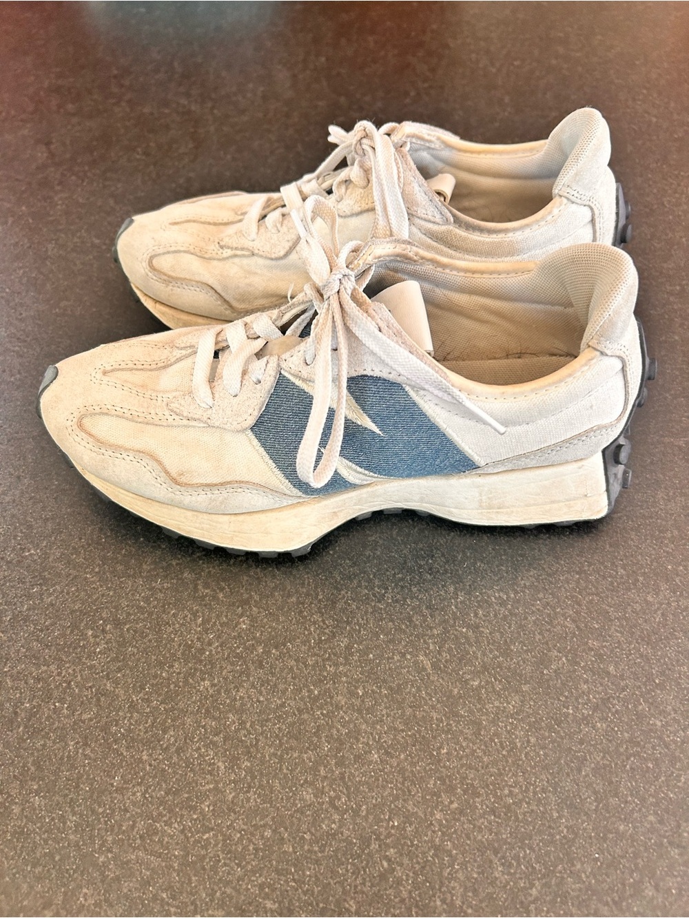 New Balance WMNS 327 'Denim' White with Blue N